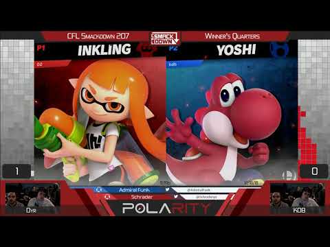CFL Smackdown 207 Ultimate - Dyr (Inkling) vs KDB (Yoshi) - Winners Quarters