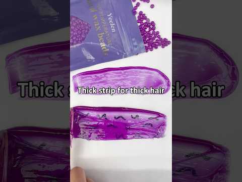 Thick hair need to thickly coats to be uprooted #yeelen #yeelenwax #waxing #waxbeads #hardwax