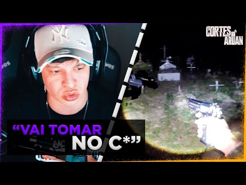 ARUAN REAGE A CEMITÉRIO ABANDONADO 💀 - Caçadores de Lendas (RENATO GARCIA) - Cortes do Aruan