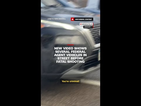 New video shows several federal agent vehicles in street before fatal shooting