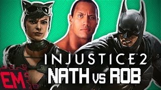 Injustice 2 Scavenger Hunt ROB IS THE ROCK! - Nath Vs Rob