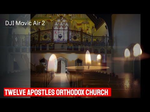 Drone flight - DJI Mavic Air 2 Twelve Apostles Greek Orthodox Church