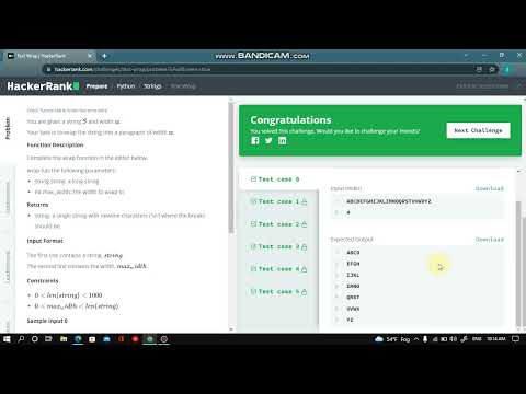 Hackerrank Text Wrap String Solution Using Python Full Explation In Easy Way Hackerrank