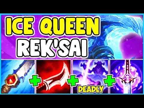 *NEW SKIN* BLACKFROST REK'SAI SPOTLIGHT FULL LETHALITY ONESHOT BUILD JUNGLE League Of Legends S10