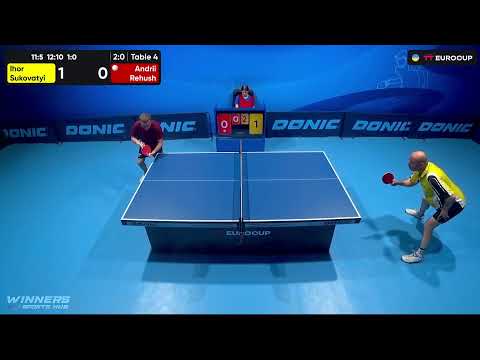 11:35 Ihor Sukovatyi  - Andrii Rehush 15.09.2023 TT Euro.Cup Ukraine Master. TABLE 4