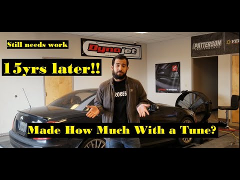 15 YEAR OLD MERCEDES-BENZ SLK55 AMG ON A DYNO. I AM SHOCKED IT MADE THIS MUCH POWER.