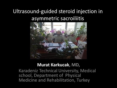 Ultrasound-guided steroid injection in asymmetric sacroiliitis, by Prof Murat Karkucak MD