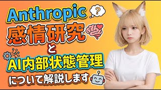 Anthropic感情研究とAI内部状態管理について解説します