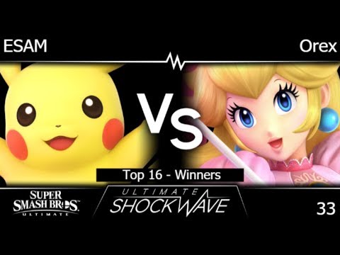 USW 33 - PG | ESAM (Pikachu) vs UTDe | Orex (Peach) Top 16 - Winners - SSBU