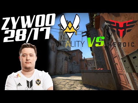 CSGO POV VITALITY ZYWOO(28/17) VS HEROIC INFERNO DreamHack Open Fall 2020 24.10.20!