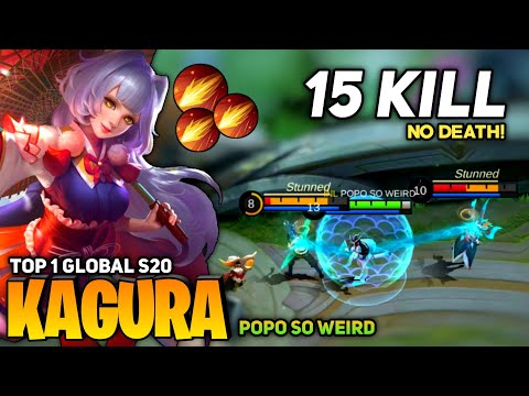 100% IMMORTAL! Kagura Perfect Gameplay [Top 1 Global Kagura] by POPO SO WEIRD - Mobile Legend