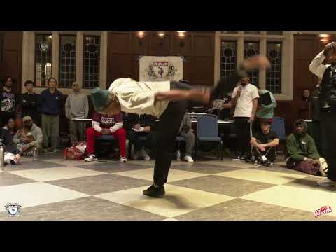 Mach Phive Calls Out Burnside- Top 16 - Rhythmic Damage XV - Freaks Of The Beat - B-Boy Network