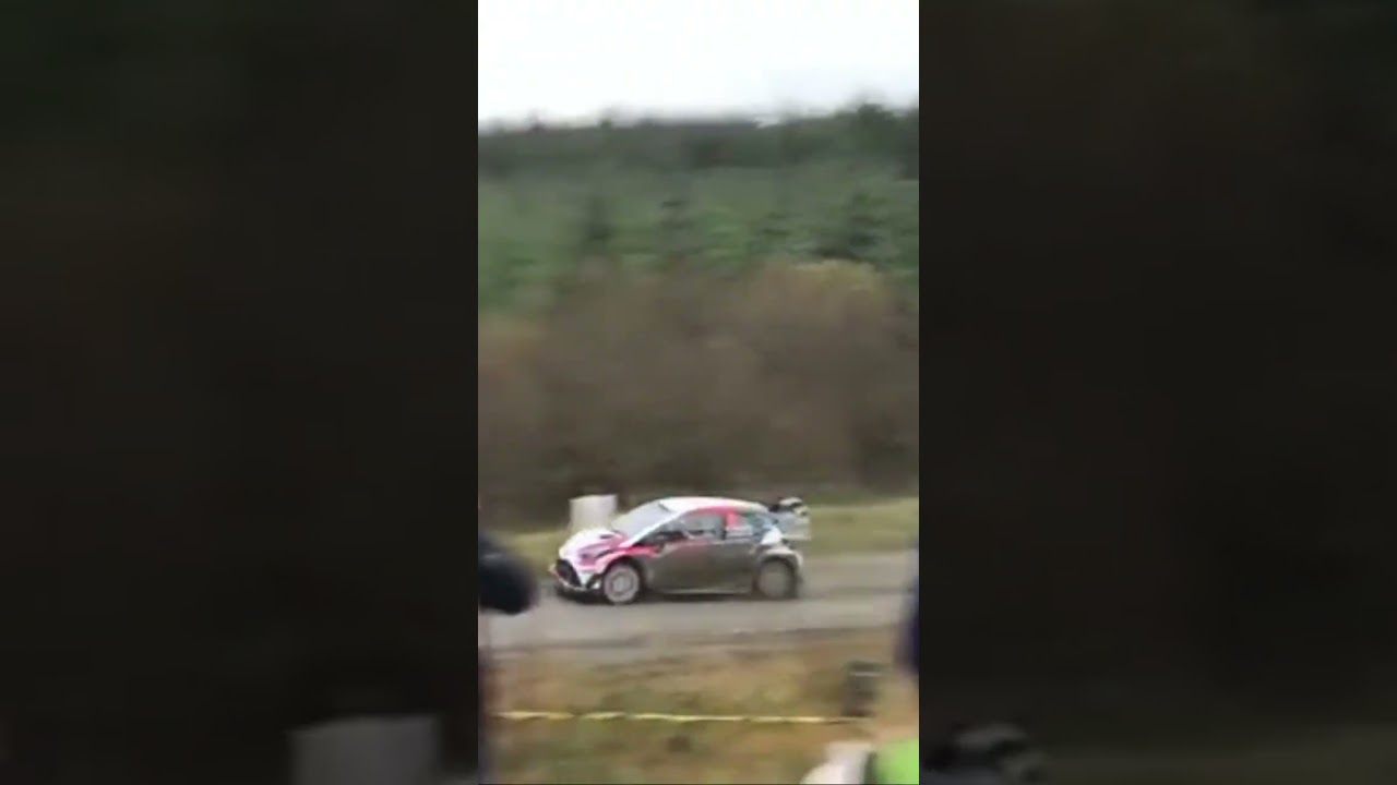 Jari-Matti Latvala in Wales… only SIDEWAYS!!! #latvala #wales #rally #sideways #toyota #yaris