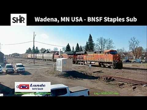 Wadena, MN, USA | PTZ Train Cam LIVE NOW | BNSF Staples Sub |  MP 165.9