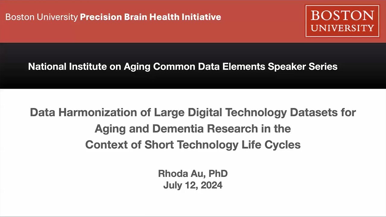 Data Harmonization of Large Digital Technology Datasets for Aging and Dementia Research