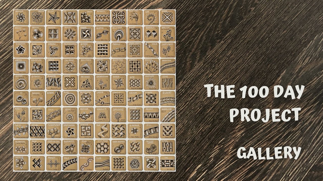 100 Tangles ✨ 100 Days of Tangling