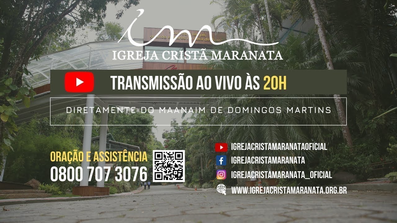 25/01/2025 - [CULTO 20H - AO VIVO] - Igreja Cristã Maranata - Sábado