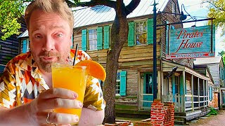 Scottish Guy Tries Savannah's PIRATE HOUSE 🏴‍☠️