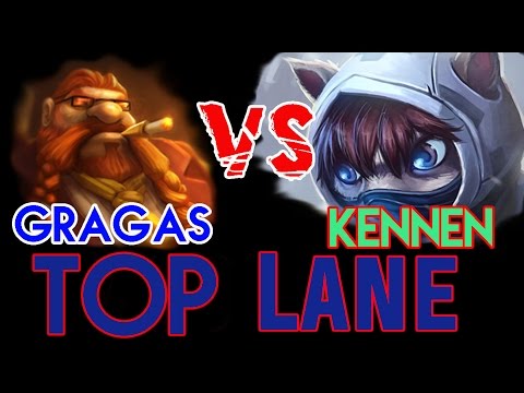 【Gragas Main】Gragas vs Kennen : Top Lane - Smurfing in Silver ELO (ranked)