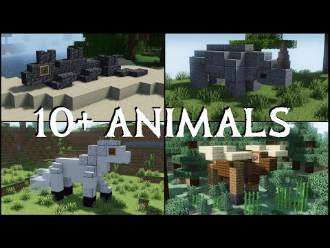Minecraft crafts and tutorials - Minecraft. 10+ Animal Build Hacks!