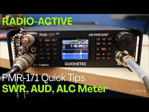 PMR-171 Kurzanleitung, SWR-, AUD- und ALC-Anzeige