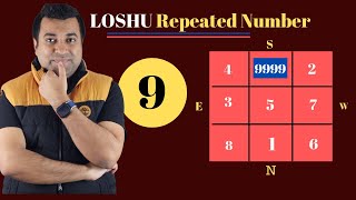 LOSHU GRID  REPEATED NUMBERS  REPEATED NUMBER 9  S