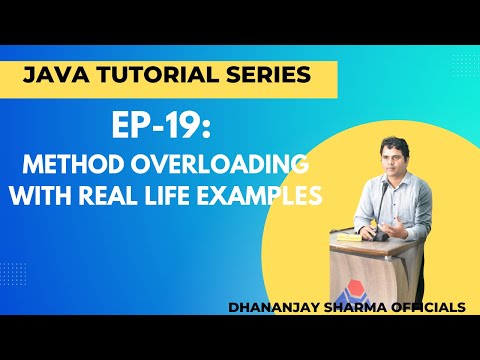 Ep 19 Java Tutorial Method Overloading With Real Life Examples In Java