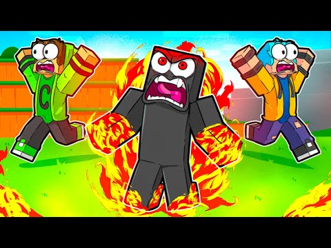 Athos is in FURIOUS mode in Minecraft!