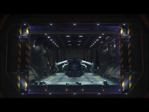 Star Citizen Alpha 3.8.2 PTU - Dramatic Carrack Launch from Space Station Hangar Bay