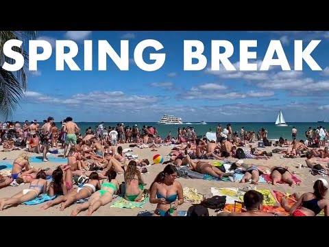 Spring Break 2025 LIVE Fort Lauderdale Beach Florida