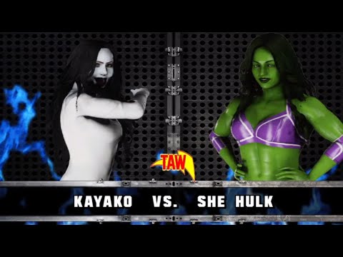 TAW - Kayako vs She Hulk WWE 2K18 2/18/19