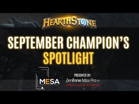 MeSA Season 2 Hearthstone Champion's Spotlight for the month of September: WaningMoon