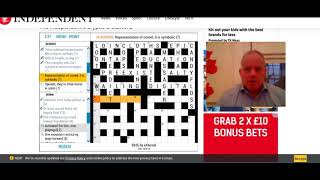 Live-solving the Independent Crossword
