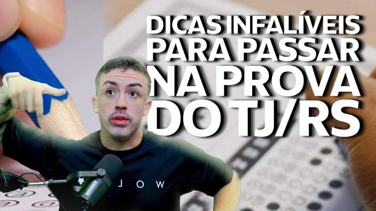 Dicas INFALÍVEIS para passar na prova do TJ/RS | GG Concursos