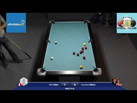Irvine 8 Ball Club Championship Singles 2022 Final - Rab Allan v Graeme Sillars