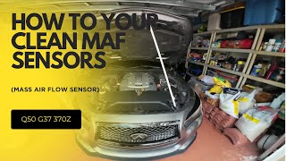 How to Clean Your Mass Air Flow Sensors in Your Q50