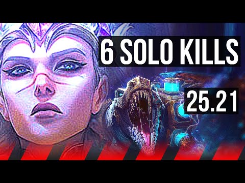 SEJUANI vs RENEKTON (TOP) | 6 solo kills | KR Diamond | 25.21