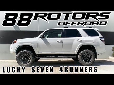 LUCKY 7 PACK OF TOYOTA 4RUNNERS LIFTED ON 33's