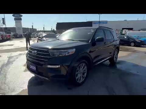 2020 Ford Explorer XLT 4WD in Black for sale at Pine Tree Ford in Woodbridge, ON