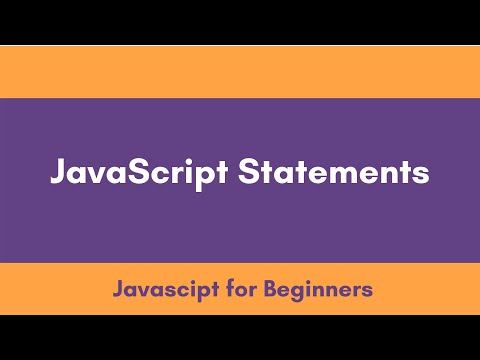 How To Make Javascript Statements Javascript Tutorial For Beginners