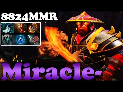 Dota 2 - Miracle- 8824MMR Plays Ember Spirit - Full Game - Ranked Match Gameplay