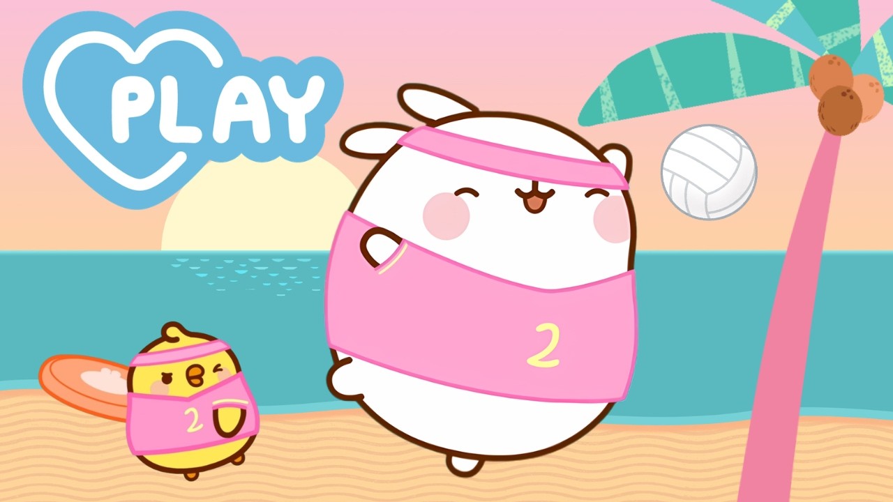 The Best Beach Volleyball Match Ever! 🏐🏖️ Molang’s Summer Challenge