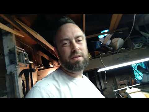 Hanging the rudder, 3 days till launch! Building the Chamberlain Alpha Dory.