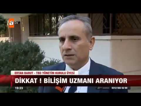 ERTAN BARUT Türkiye Bilişim Derneği ATV Akşam Haberlerinde