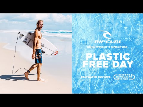 Owen Wright's Plastic Free Day | Mirage Saltwater Culture Boardshorts | Rip Curl