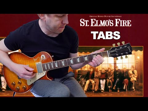 John Parr - St. Elmo´s Fire  | Guitar Cover WITH TABS | STEVE LUKATHER - GUITAR