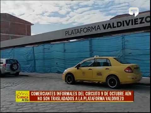 Comerciantes informales del circuito 9 de octubre aún no son trasladados a la plataforma Valdiviezo