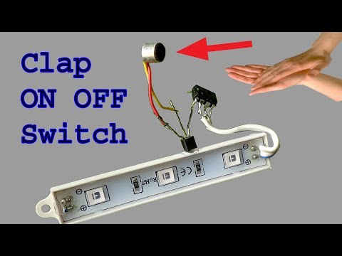 How to make a Clap ON OFF switch, diy clapping on off switch Video