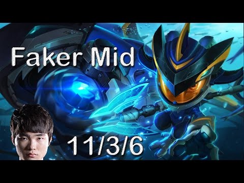 SKT T1 Faker [ Ranked Challenger Korea ] - Fizz vs Twisted Fate [ S7 #11 ]