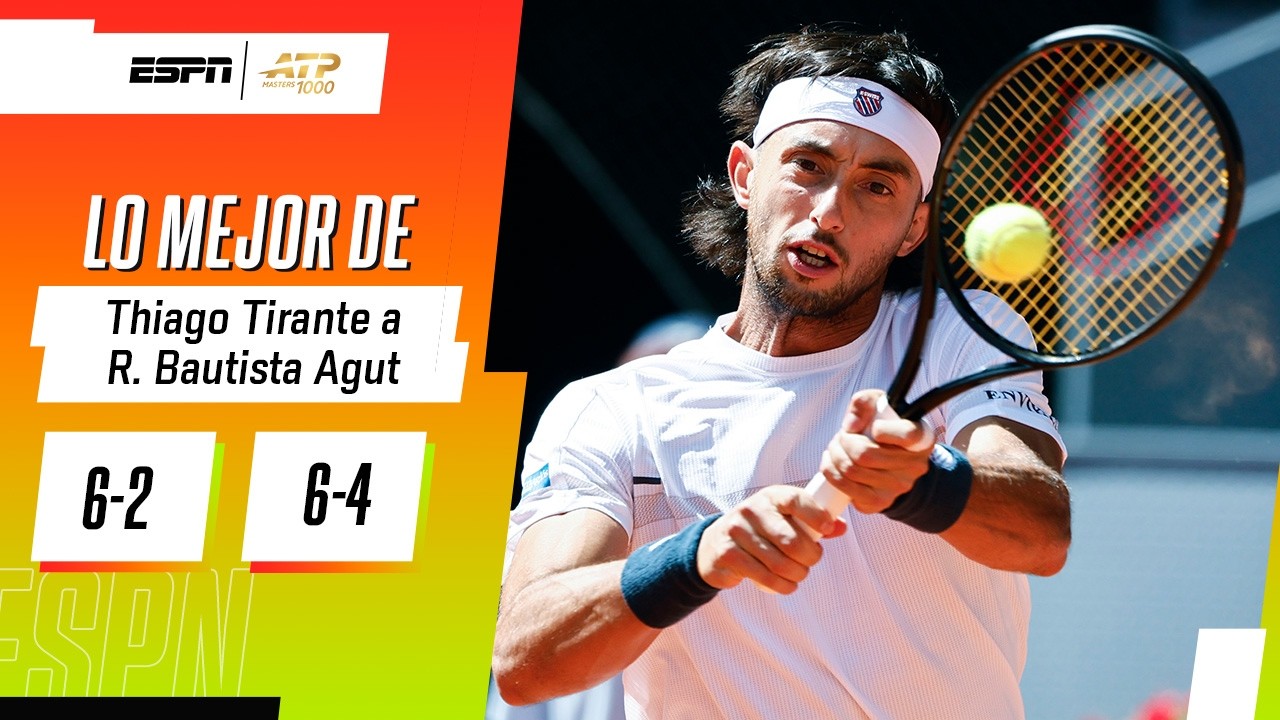 TRIUNFAZO DE THIAGO TIRANTE VS. BAUTISTA AGUT PARA METERSE EN LA SIGUIENTE RONDA DE MADRID | RESUMEN